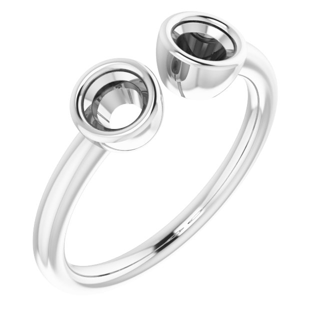 Bezel-Set Two-Stone Ring