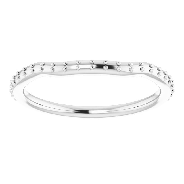 Matching Band Mounting to 3.75 mm Square Ring view 3