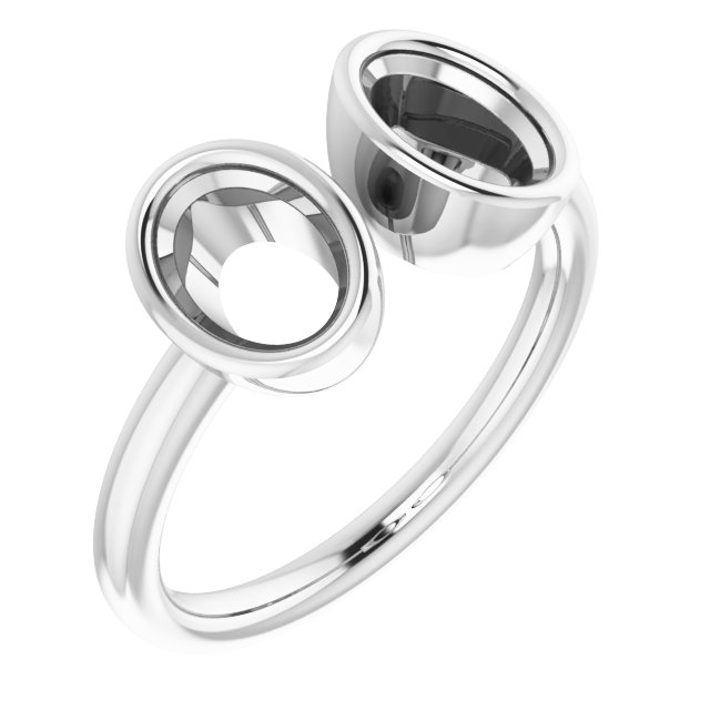 Bezel-Set Two-Stone Ring