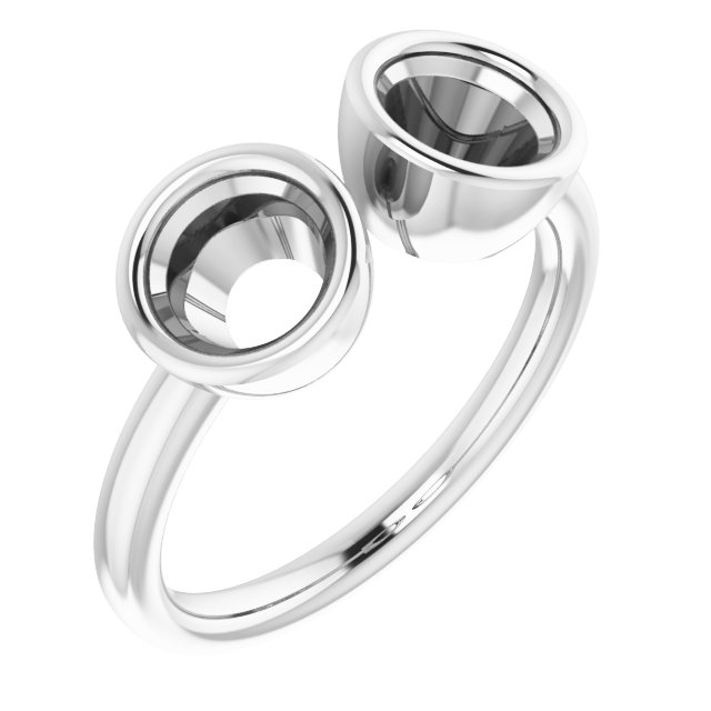 Bezel-Set Two-Stone Ring