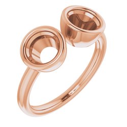 Bezel-Set Two-Stone Ring