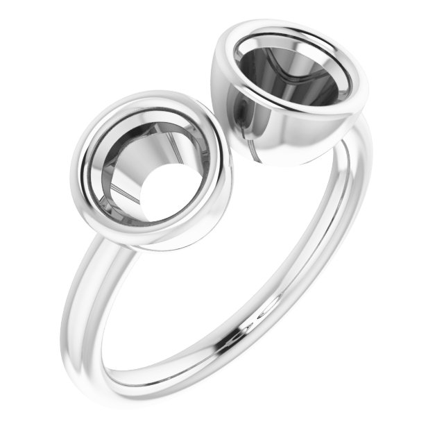 Bezel-Set Two-Stone Ring