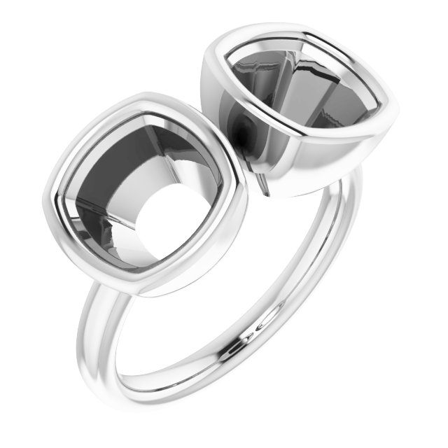 Bezel-Set Two-Stone Ring