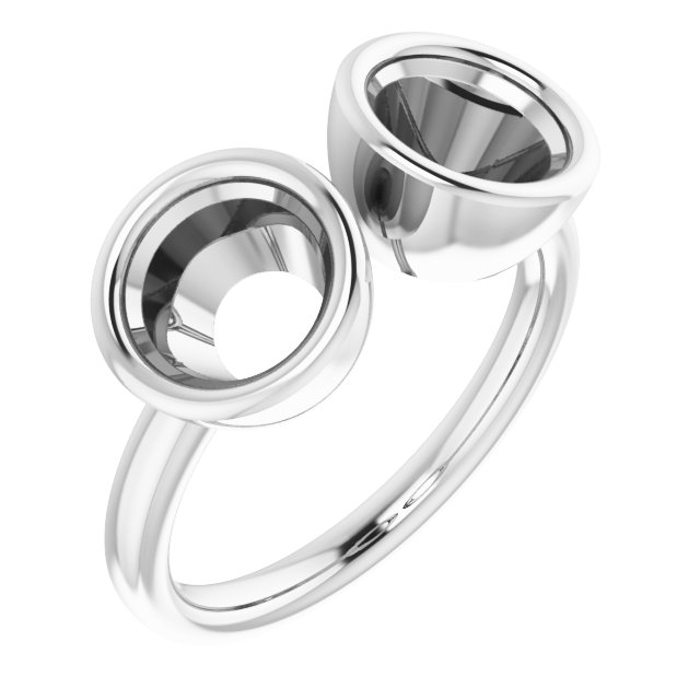 Bezel-Set Two-Stone Ring