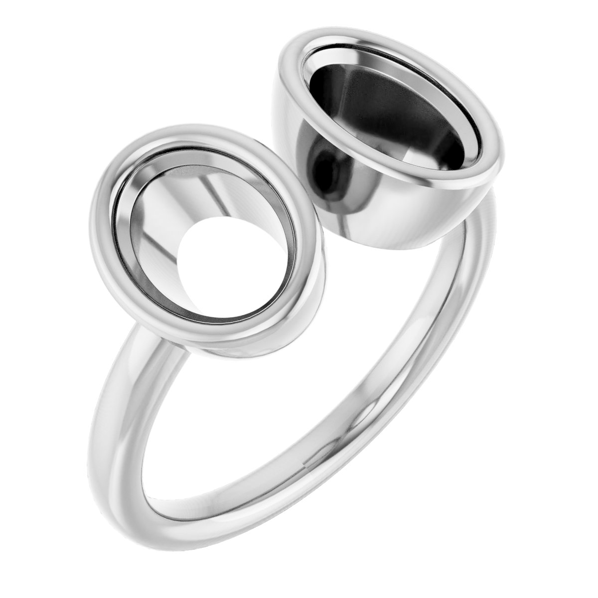 Bezel-Set Two-Stone Ring