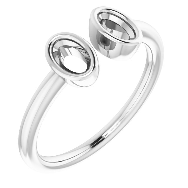 Bezel-Set Two-Stone Ring