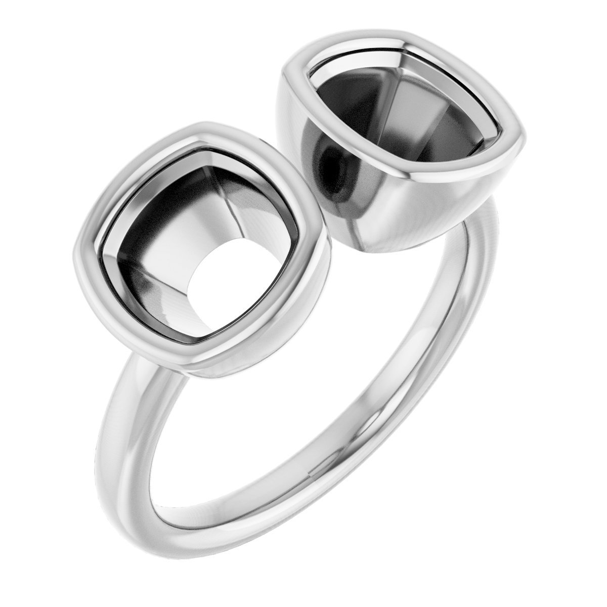 Bezel-Set Two-Stone Ring