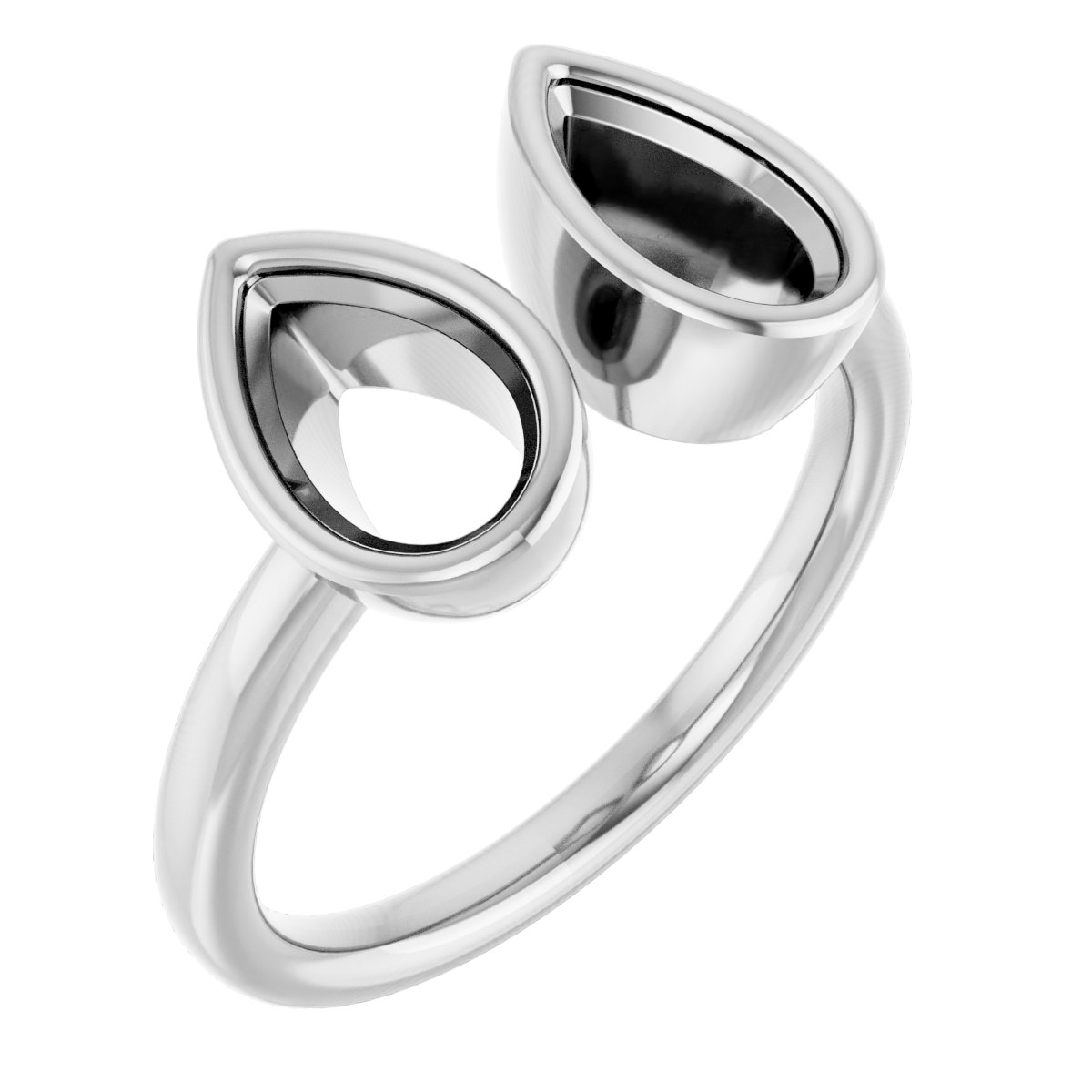 Bezel-Set Two-Stone Ring
