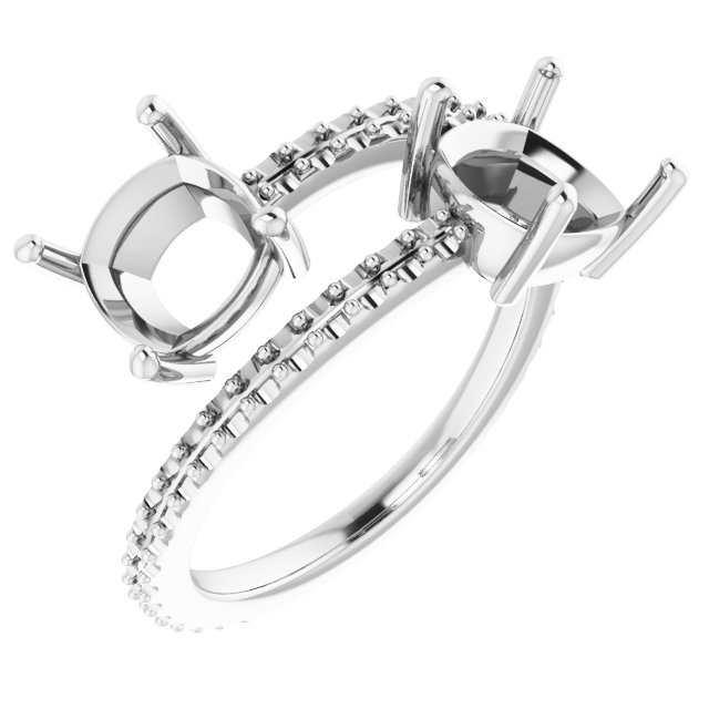 Two-Stone Bypass Ring