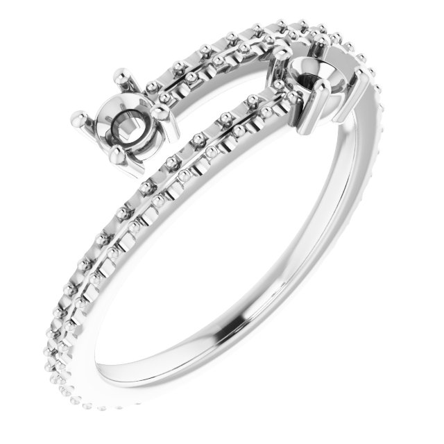 Two-Stone Bypass Ring
