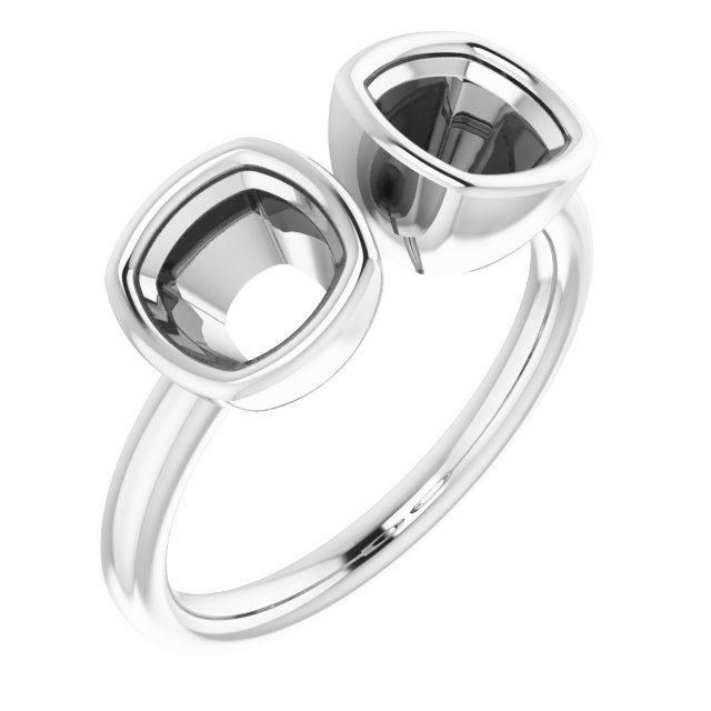 Bezel-Set Two-Stone Ring