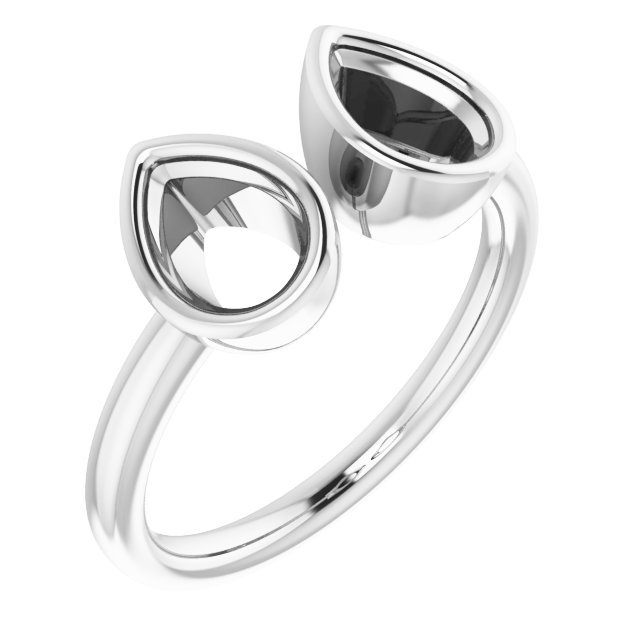 Bezel-Set Two-Stone Ring