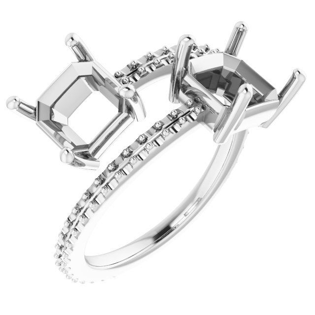 Two-Stone Bypass Ring