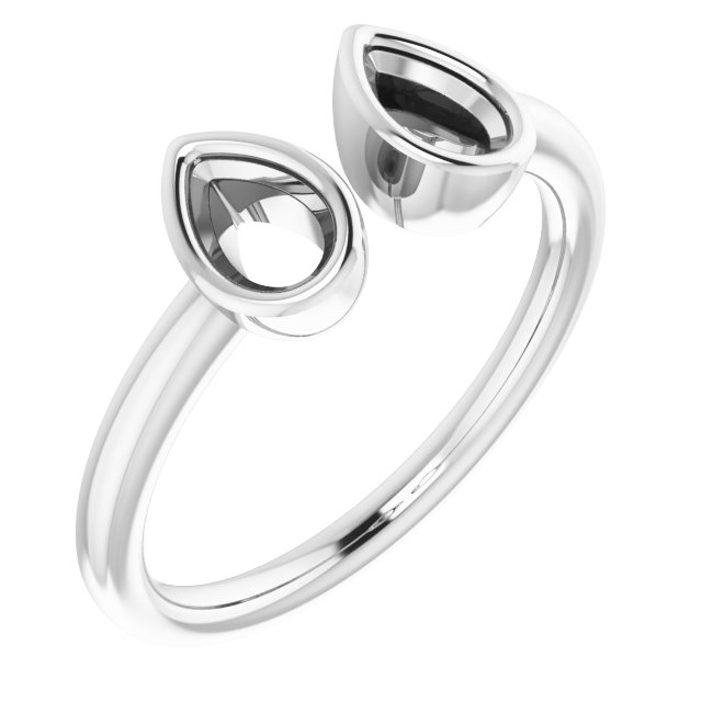 Bezel-Set Two-Stone Ring
