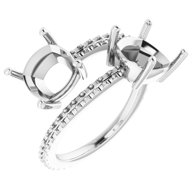 Two-Stone Bypass Ring