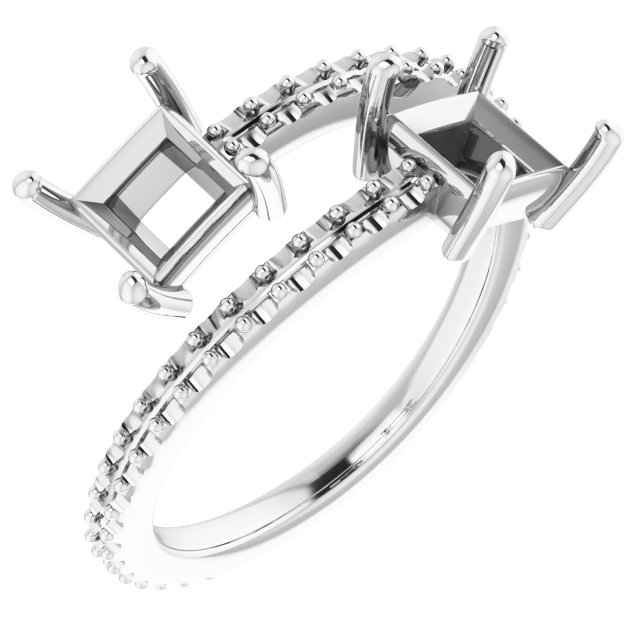 Two-Stone Bypass Ring