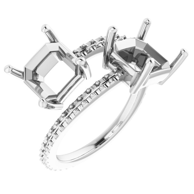 Two-Stone Bypass Ring