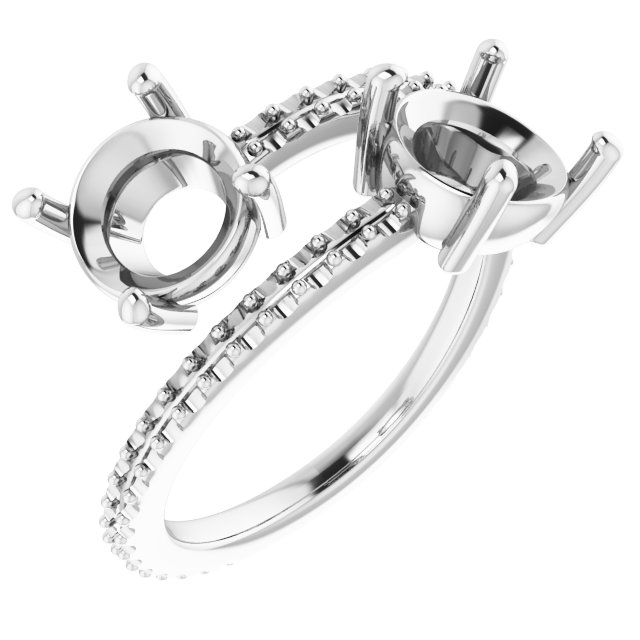 Two-Stone Bypass Ring