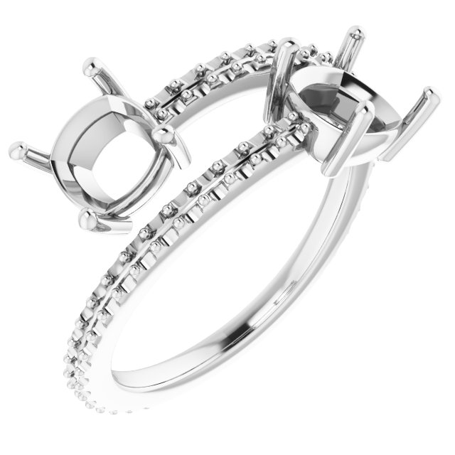 Two-Stone Bypass Ring