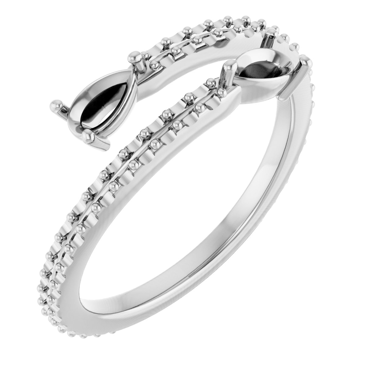 Two-Stone Bypass Ring