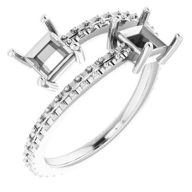 Two-Stone Bypass Ring