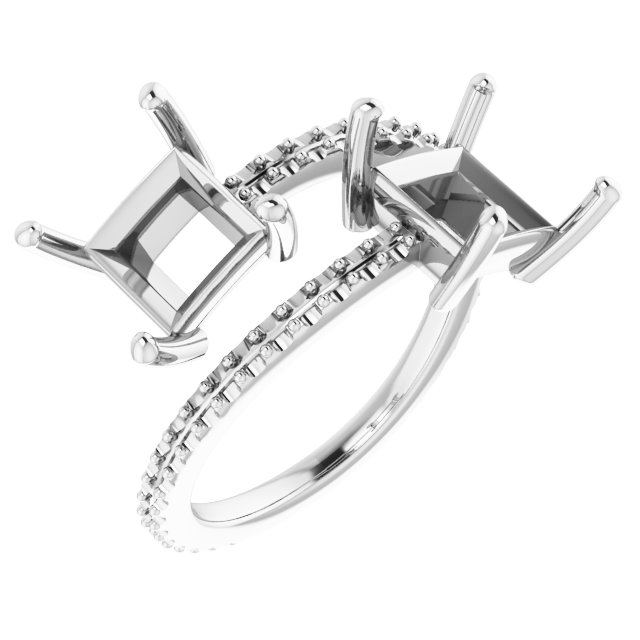 Two-Stone Bypass Ring