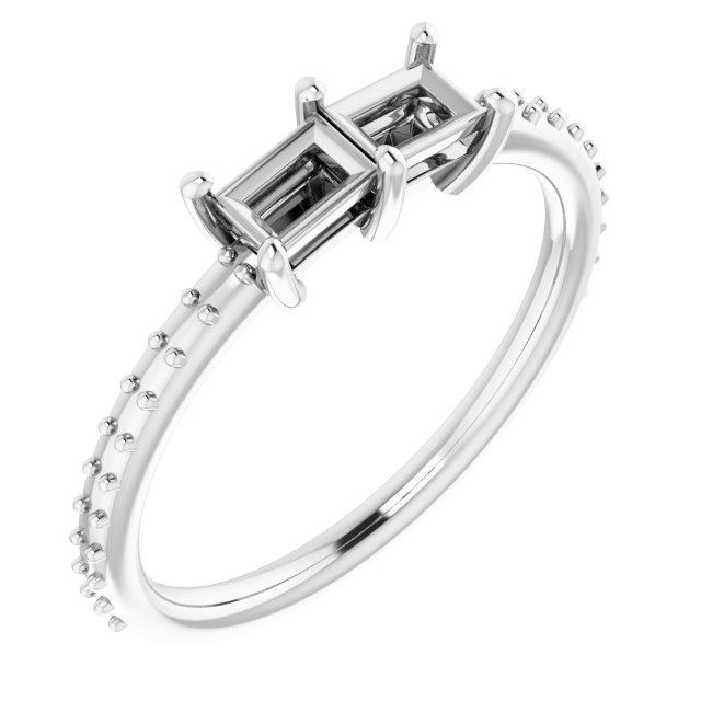 Accented Two-Stone Ring