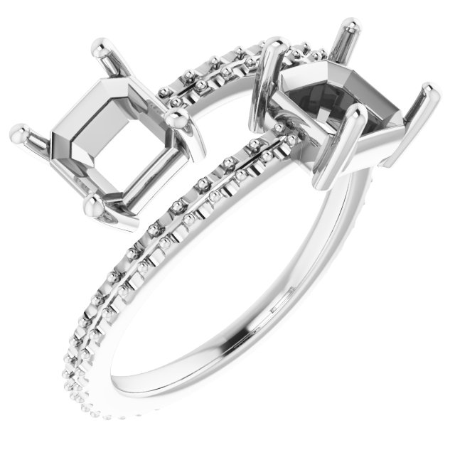 Two-Stone Bypass Ring