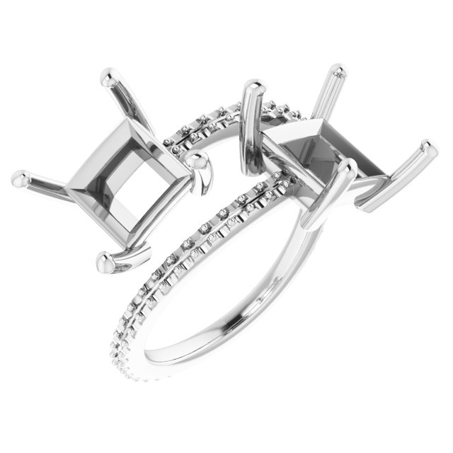 Two-Stone Bypass Ring