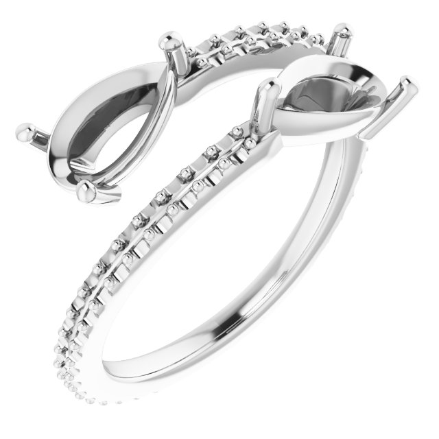 Two-Stone Bypass Ring