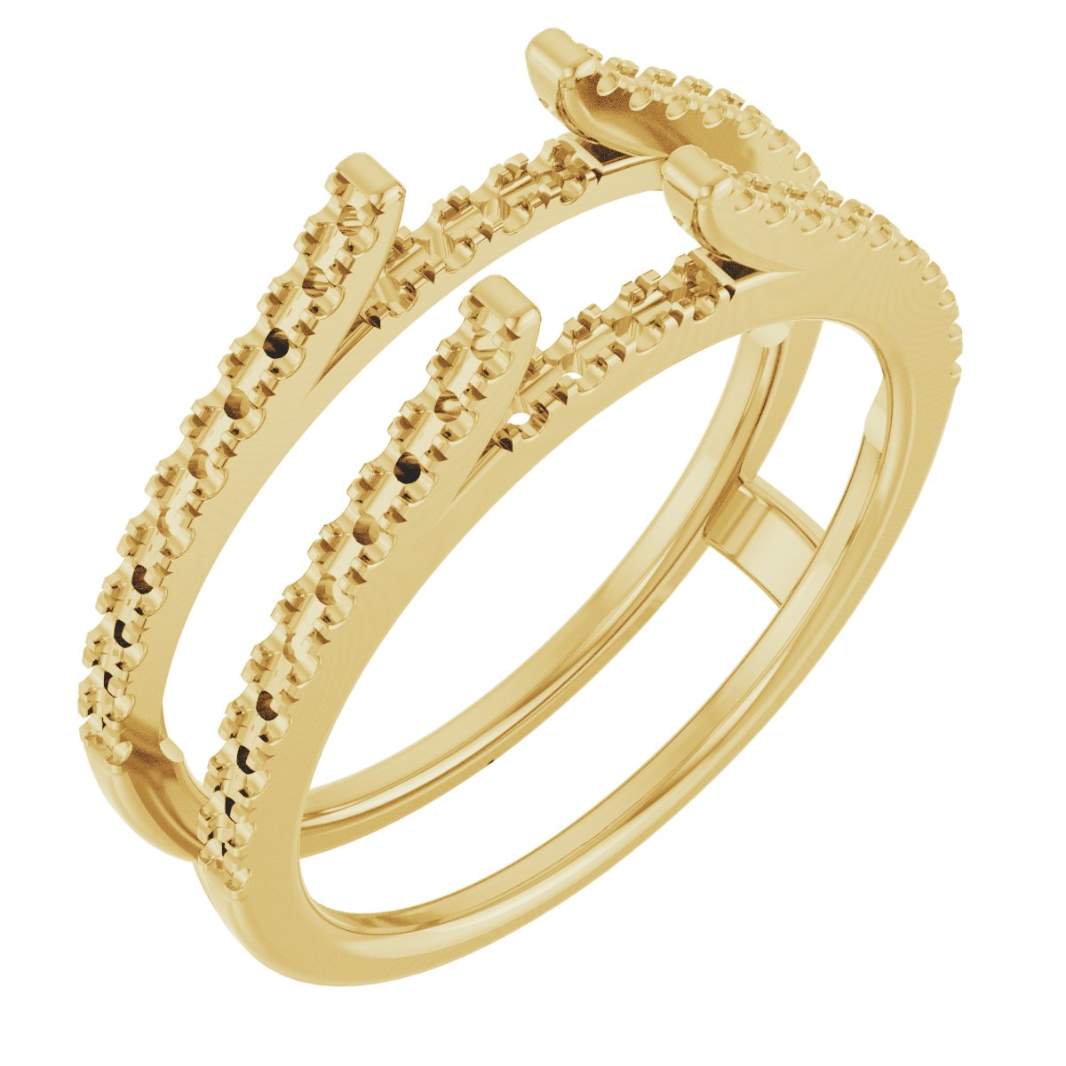 14K Yellow .50 CTW Diamond Ring Guard Ref 7633954