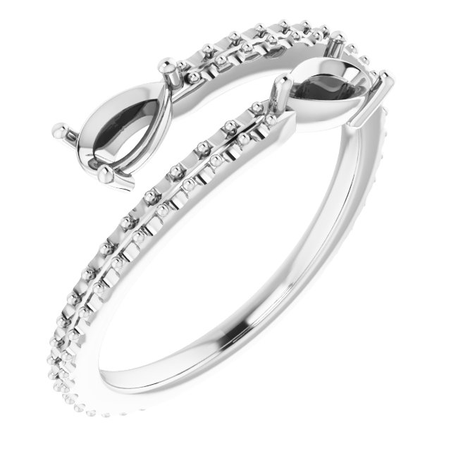 Two-Stone Bypass Ring
