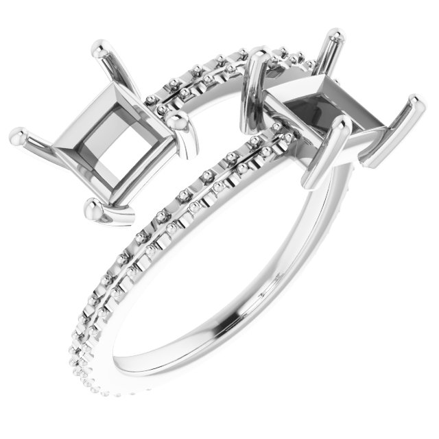 Two-Stone Bypass Ring