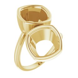 Two-Stone Bezel-Set Engagement Ring