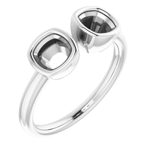 Bezel-Set Two-Stone Ring