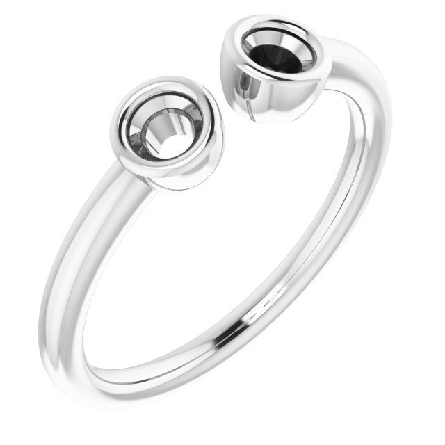 Bezel-Set Two-Stone Ring