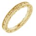 14K Yellow 2.5 mm Floral Band Size 5
