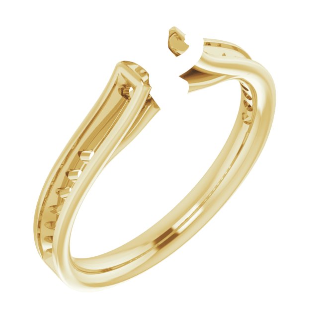 Accented Cathedral Engagement Ring