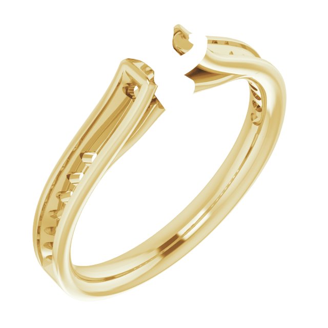 Accented Cathedral Engagement Ring