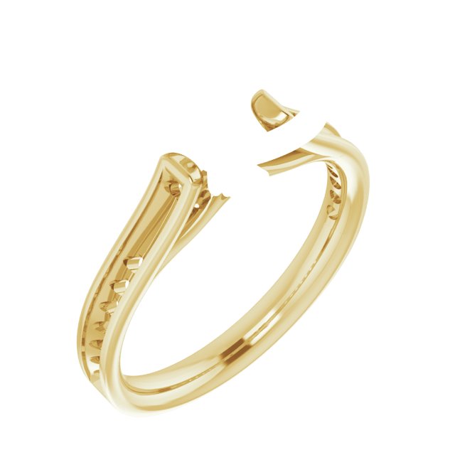 Accented Cathedral Engagement Ring