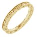 14K Yellow 2.5 mm 2.5 mm Floral Band Size 7