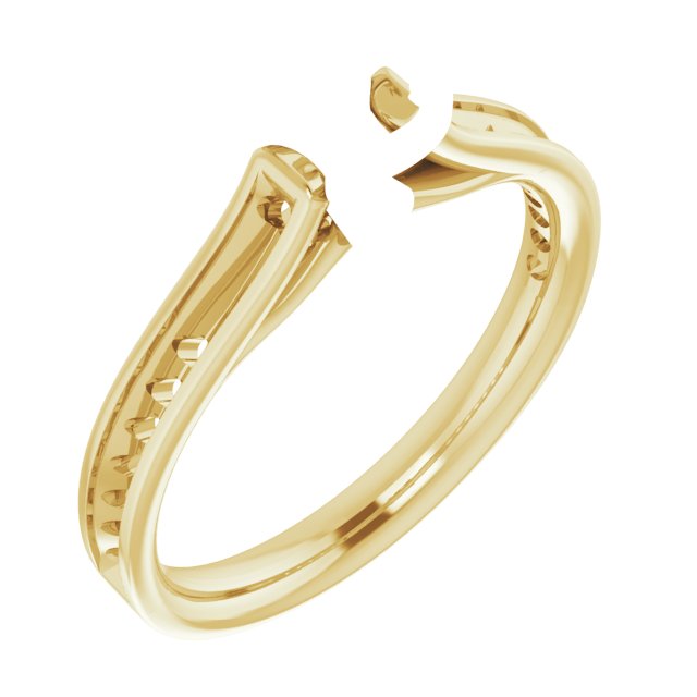 Accented Cathedral Engagement Ring