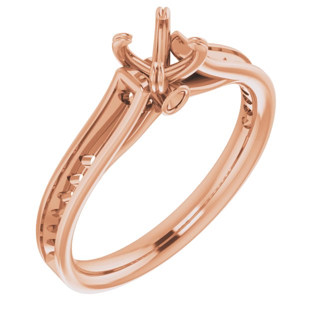 Accented Cathedral Engagement Ring