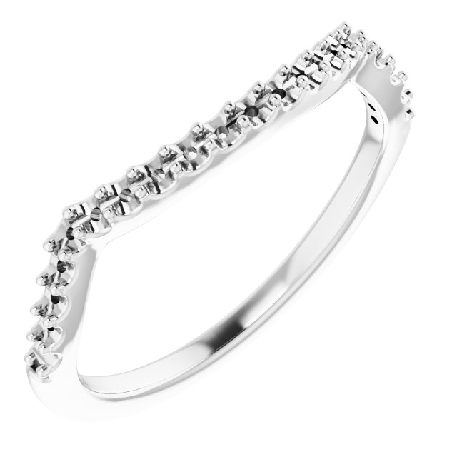 14K White 1/4 CTW Natural Diamond Matching Band