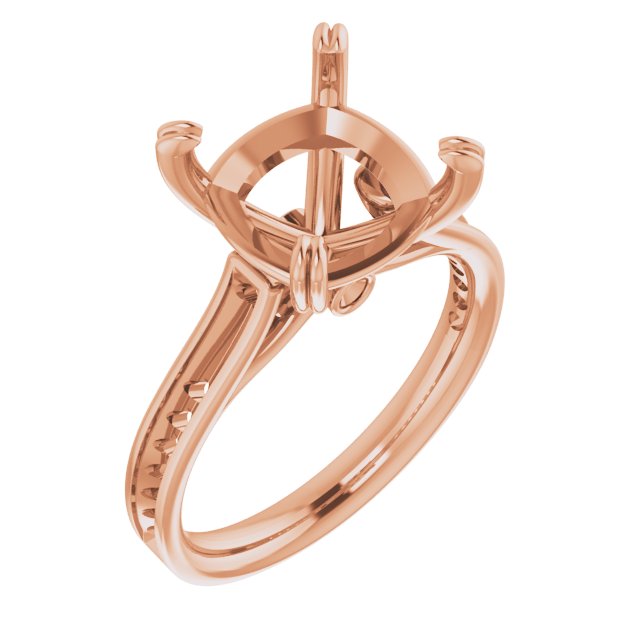 Accented Cathedral Engagement Ring