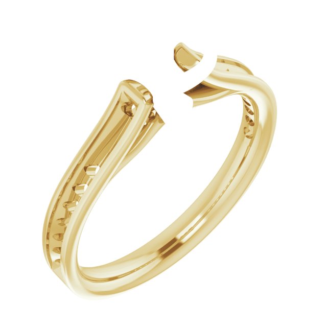 Accented Cathedral Engagement Ring