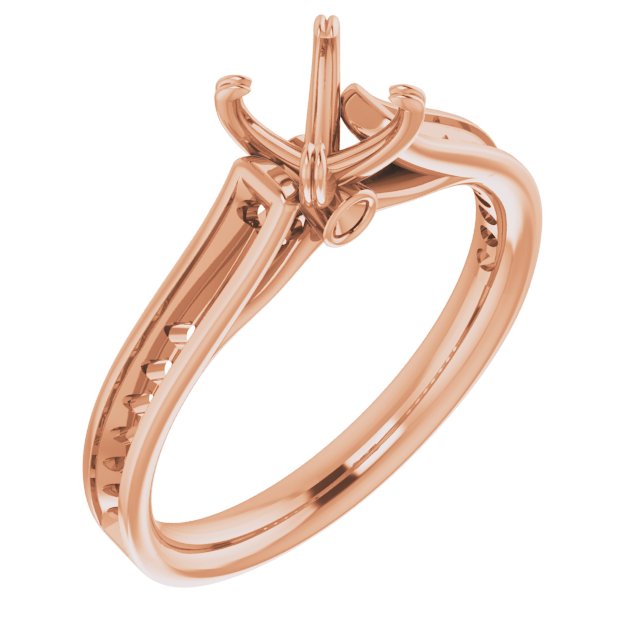Accented Cathedral Engagement Ring