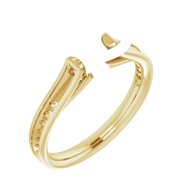 Accented Cathedral Engagement Ring