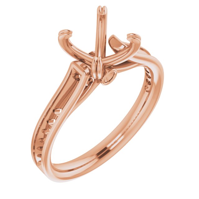 Accented Cathedral Engagement Ring