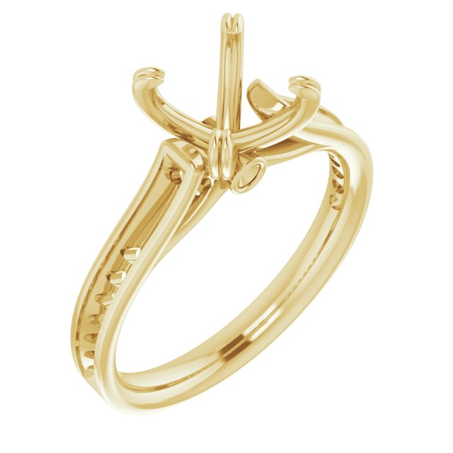Accented Cathedral Engagement Ring